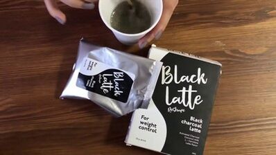 جرب Charcoal Latte Black Latte